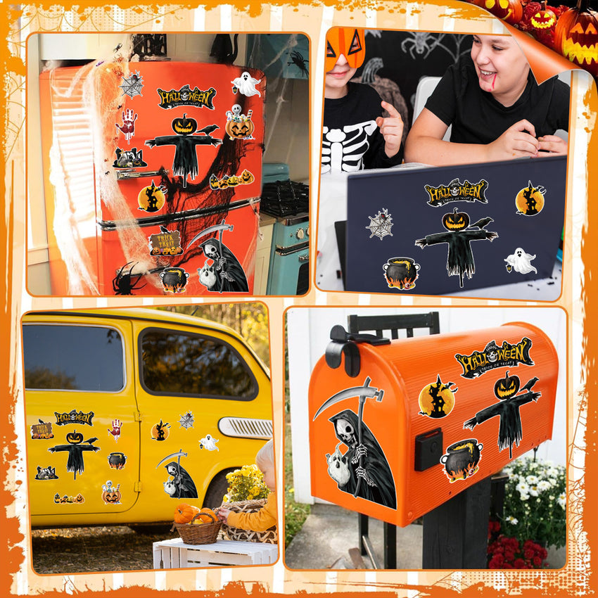 Halloween Magnetic Suction Fridge Stickers