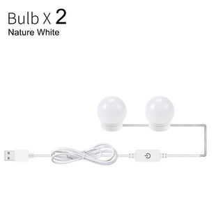 Makeup Mirror Bulb Usb Three-Color Touch Dimming Bathroom Mirror Front Light Led Mirror Light