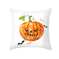 New Product Halloween Pillowcase Pumpkin Letter Fly Velvet Pillow Cushion Cover