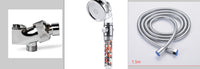 Three-speed Transparent Pressurized Negative Ion Handheld Showerhead Filter Water Purifying Shower Nozzle