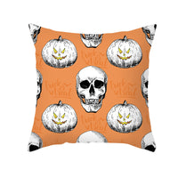 New Product Halloween Pillowcase Pumpkin Letter Fly Velvet Pillow Cushion Cover