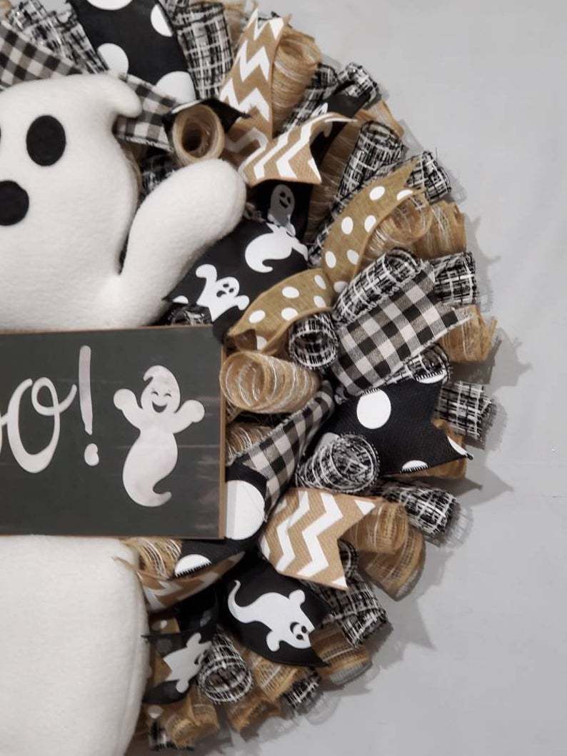 Cross-border New Product Halloween Ghost Garland Cute Boo