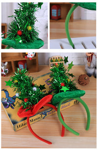 Christmas Product Christmas Hair Accessories Headband Christmas Hat Five-star Headband Christmas Day Dance Party Party Decorations