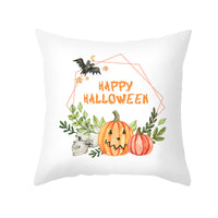 New Product Halloween Pillowcase Pumpkin Letter Fly Velvet Pillow Cushion Cover