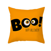 New Product Halloween Pillowcase Pumpkin Letter Fly Velvet Pillow Cushion Cover