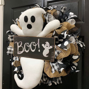 Cross-border New Product Halloween Ghost Garland Cute Boo