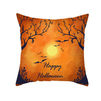 New Product Halloween Pillowcase Pumpkin Letter Fly Velvet Pillow Cushion Cover