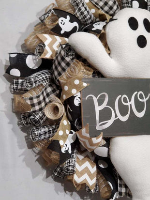 Cross-border New Product Halloween Ghost Garland Cute Boo