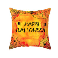 New Product Halloween Pillowcase Pumpkin Letter Fly Velvet Pillow Cushion Cover