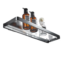 Copper Bathroom Glass Tray Punch Storage Rack