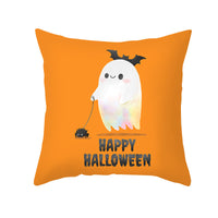 New Product Halloween Pillowcase Pumpkin Letter Fly Velvet Pillow Cushion Cover