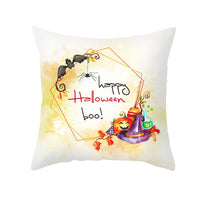 New Product Halloween Pillowcase Pumpkin Letter Fly Velvet Pillow Cushion Cover